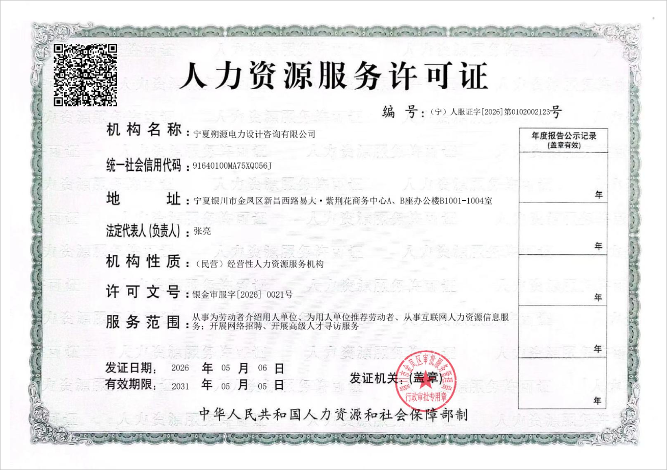 人力资源服务许可证